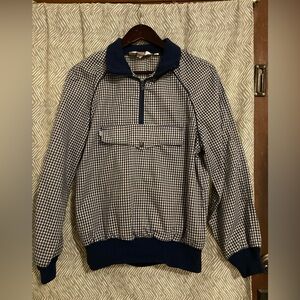 Vintage 80s LEVIS 1/2 Zip Anorak Jacket Women Size 10 USA